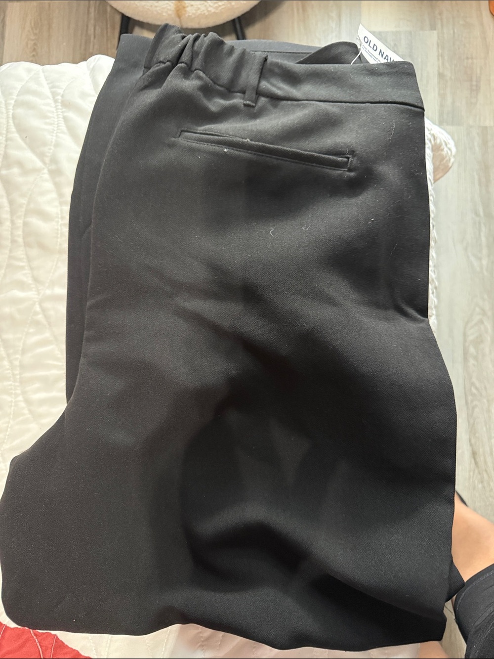 Old Navy Black Tailored Pull-On Dress Pants